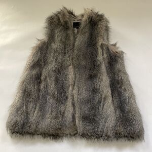 Banana Republic Faux Fur Lined Vest Womens Size Medium BOHO‎ Casual
